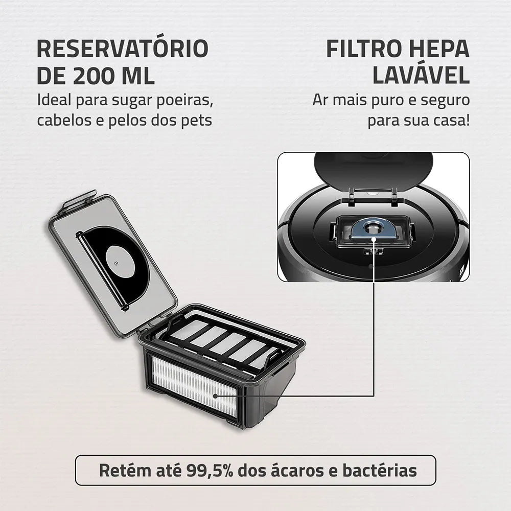 Aspirador Robo Fast Clean 30%Off mais Frete Grátis