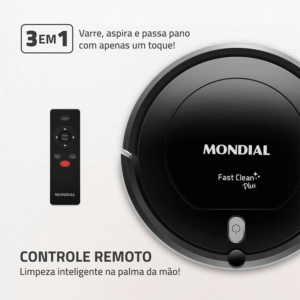Aspirador Robo Fast Clean 30%Off mais Frete Grátis